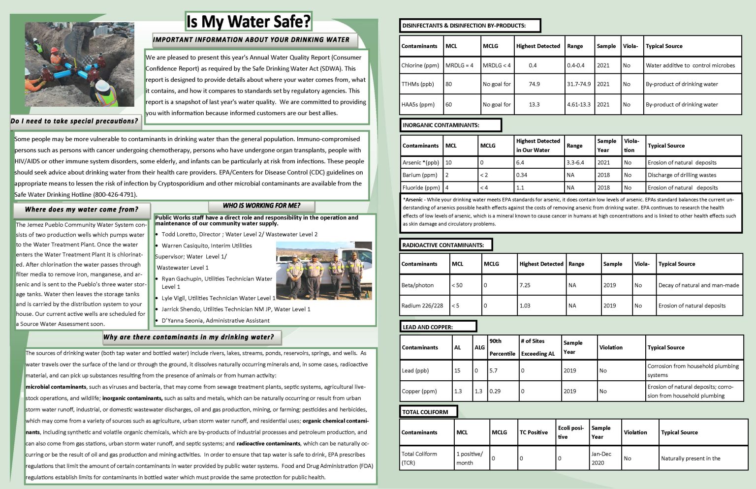 CCR Report Pueblo of Jemez